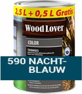 Woodlover Color Tuinhuis - Beits - Nacht Blauw - 590 - 2,50 L - Beschermende dekkende gekleurde beits voor tuinhuizen