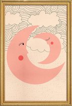 JUNIQE - Poster met houten lijst Sweet Dreams -30x45 /Roze