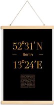 JUNIQE - Posterhanger Berlin Icons gouden -40x60 /Goud & Zwart