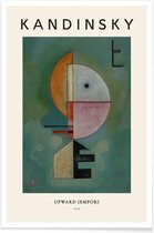 JUNIQE - Poster Kandinsky - Upward -60x90 /Groen & Ivoor