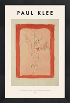 JUNIQE - Poster met houten lijst Klee - A Guardian Angel Serves a