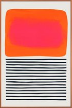 JUNIQE - Poster met kunststof lijst Sunset Ripples -20x30 /Oranje &