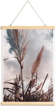 JUNIQE - Posterhanger Grass II -30x45 /Bruin & Wit