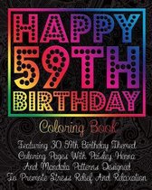 Happy 59th Birthday Coloring Book