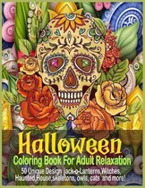 Halloween Coloring Book For Adult Relaxation