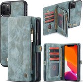 Caseme - Apple iPhone 11 Pro - Vintage Portemonnee Hoesje - Blauw