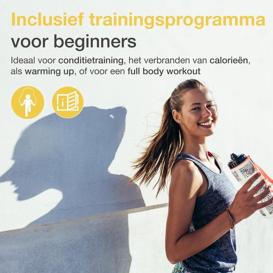 Vivid Green - Professioneel Sport Springtouw met Teller - Touwtje Springen – Volwassenen – Kinderen - Speedrope – Jump Rope - Zwart