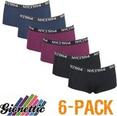 Gionettic dames boxershorts | MAAT M | 6-pack | Uni assorti