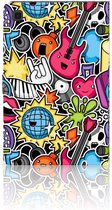 Tablet Book Cover Samsung Galaxy Tab A7 (2020) Cover met Standaard Punk Rock