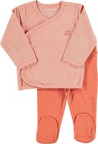 Zeeman new born vest met broek - biologisch katoen - oranje - maat 50