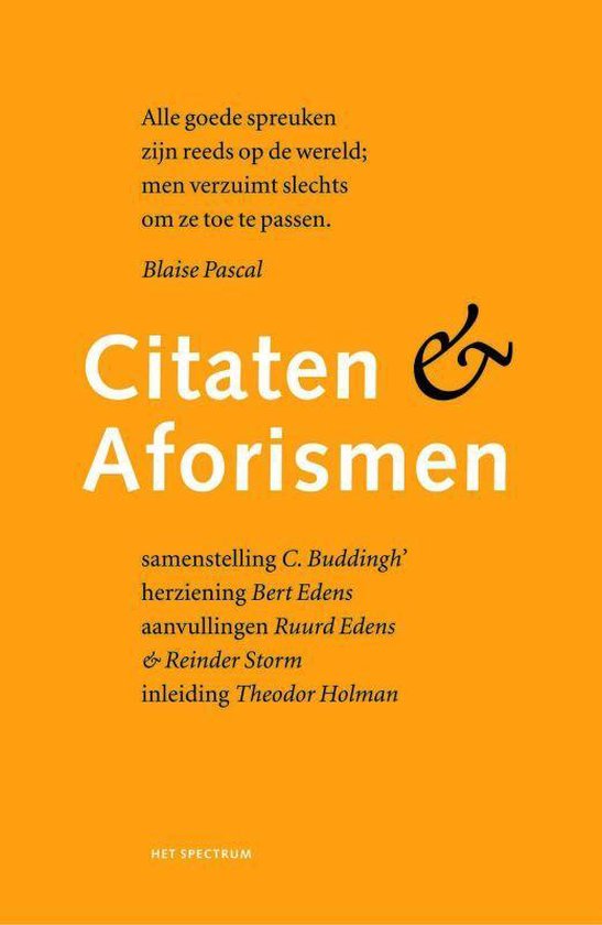 Citaten En Aforismen, Cees Buddingh