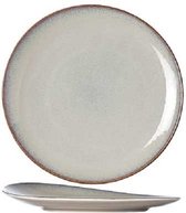 Cosy and Trendy Vigo Joy - Assiette Plate - Beige - D18cm - Porcelaine - (lot de 6) et Yourkitchen E-cookbook