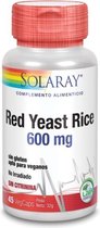 Solaray Red Yeast Rice 600mg 45 Vcaps