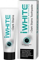 Iwhite Dark Stains - Toothpaste  - Pack  - 75ml en ToothBrush - Dark Stains - Tandpasta - 3 stuks - Whitening