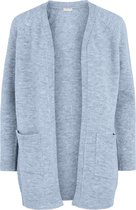 Pieces PERLA LS LONG CARDIGAN KNIT 17111310 Dames Vest Cashmere Blue  - Maat L
