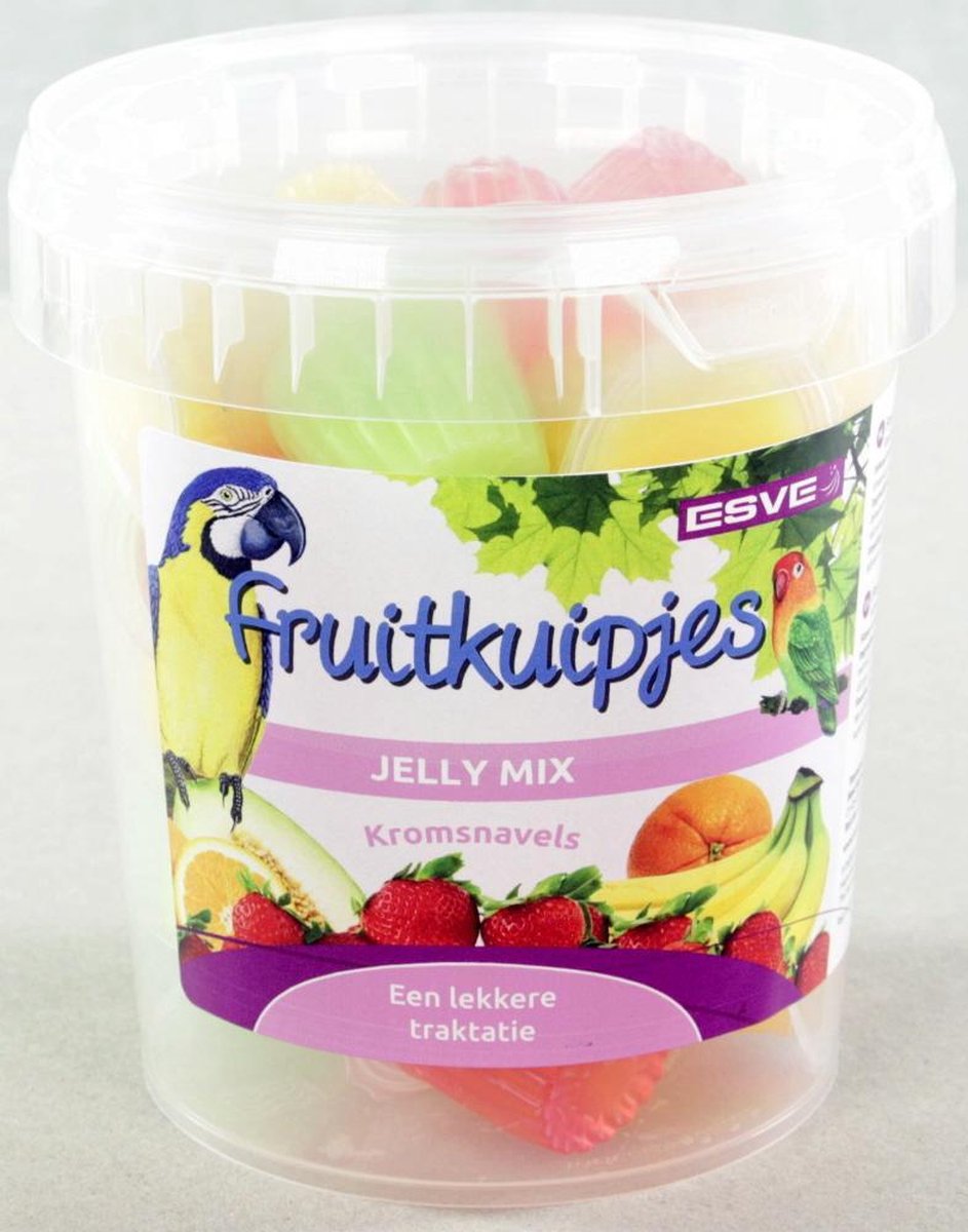 ESVE Fruitkuipje jelly mix | fruitige snackmix voor kromsnavels