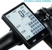 Fietscomputer + beugel meter set LCD Waterdicht Draadloos Stopwatch Kilometerteller Snelheidsmeter