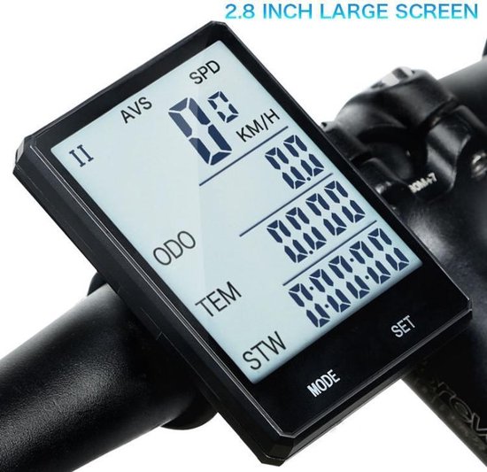 Ordinateur de vélo + support de compteur ensemble LCD étanche chronomètre sans fil compteur kilométrique