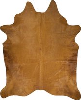 Tapijt Vloerkleed Koeienhuid Cognac Leder / Bont 180x250x0,3cm | Mars & More