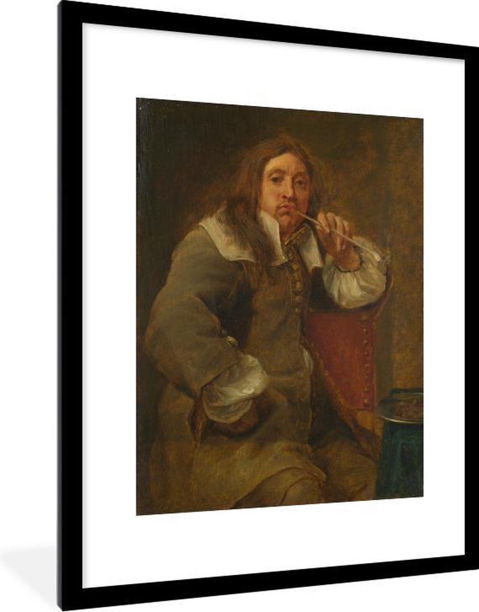 Fotolijst incl. Poster - Smell portrait of Lucas Fayd'herbe - Schilderij van Gonzola Conques - 60x80 cm - Posterlijst - PosterMonkey