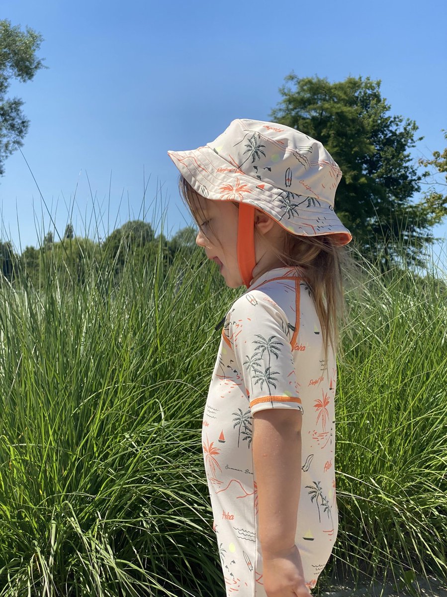 Ducksday - zwempak voor baby en peuter - UV - werend - UPF50+ - unisex - Waikiki - 3 jaar — afbeelding 15