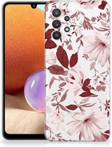 Silicone Back Case Samsung Galaxy A32 4G | A32 5G Enterprise Editie GSM Hoesje Watercolor Flowers