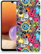 Hoesje Samsung Galaxy A32 4G | A32 5G Enterprise Editie Telefoon Hoesje Punk Rock