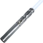 Professionele Lightsaber - RGB 11 Kleuren en Geluid - Lightsaber - Lichtzwaard - Star Wars Lichtzwaard - Laser Zwaard - Aluminium Handvat - 114 CM - Grijs