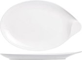 Exquisite Wit Dinerbord - Plat - 32,5x20,5cm - Ovaal