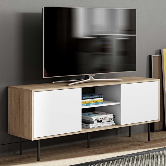 Symbiosis- TV Meubel Tv-meubel Vibe 150 - 151cm - Wit; Bruin