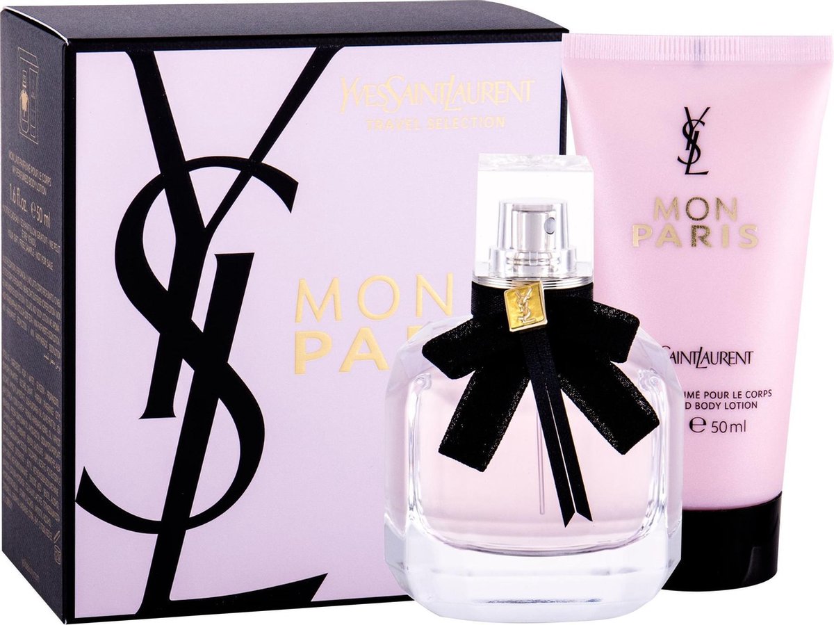 Yves Saint Laurent Mon Paris Giftet - 50 ml d'eau de parfum vaporisateur +  50 ml de... | bol.com