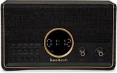 KoolTech House Retro radio - met AM/FM en Bluetooth - Zwart