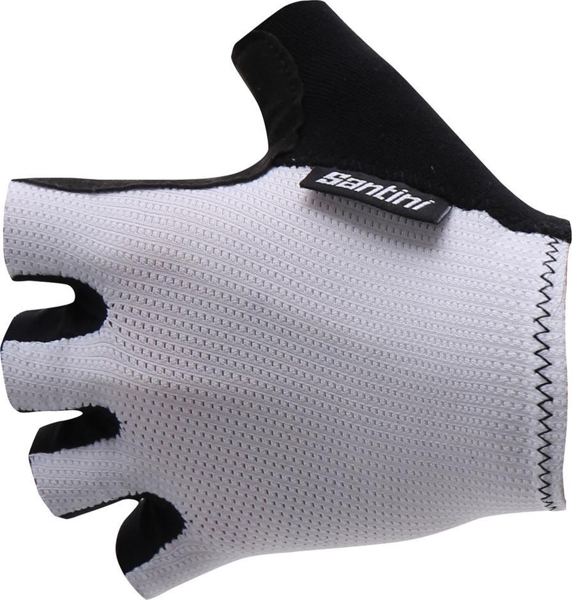 Santini Fietshandschoenen zomer Wit Heren - Brisk Micromesh Riding Gloves White - S