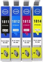 Inkmaster cartridge voor Epson 18XL multipack van 4 kleuren voor Epson Expression Home XP202, XP205, XP30, XP302, XP305, XP402, XP405, XP412, XP415, XP315, XP312, XP215, XP212, XP225, XP322, 