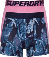 Superdry 2P palm blauw & roze - XL