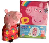 Peppa Big Hooray! - Dekbedovertrek Eenpersoons + Pluche pop Peppa met ananas jurk