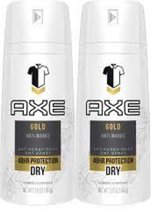 AXE Gold Dry Deodorant / Anti-Transpirant Spray - DUOPAK 2 x 150 ml