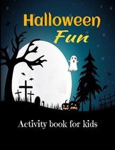 Halloween fun activity book for kids