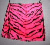 verkleedkleding tijgerrokje roze 128