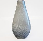 Colmore - Vaas - glas - grijs / blauw / zilver - 25,5 cm hoog