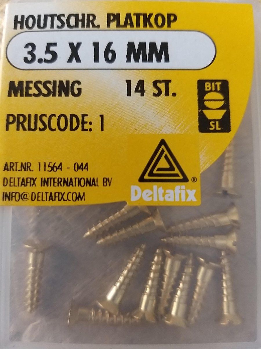 Verzonken schroef met sleuf M2 x 6 mm DIN 963 RVS A2-50 (1000 stuks