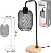 Urban Living - Modern Spirit Tafellamp - Zwart - Metaal / Hout