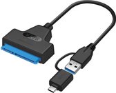Astilla | Sata USB 3.0 - Type-C naar Sata adapter - 2.5 inch SSD harde schijf uitbreiden connector