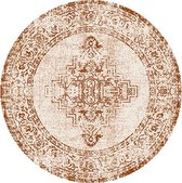 Rond vintage vloerkleed – Spring Ethnic Creme Terra Ø 120cm