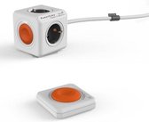 DesignNest PowerCube Extended Remote Set - inclusief afstandsbediening en AAn- en UIT knop - Kabel lengte 1.5 mtr. - NL/DE (Type F) - stekkerdoos - stekkerblok