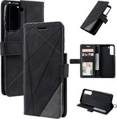 Book Case Samsung Galaxy S21 | Hoogwaardig PU Leren Hoesje | Lederen Wallet Case | Luxe Uitstraling | Telefoonhoesje | Pasjeshouder | Portemonnee | Zwart