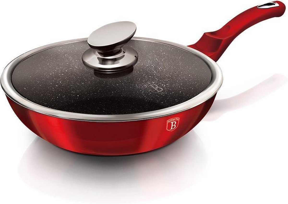 BERLINGER HAUS Wok pan met titanium coating en deksel 30 cm