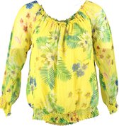 Signe nature gevoerde polyester off shoulder blouse - Maat 34