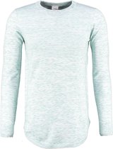 Pure white langere groen gemeleerde trui - valt kleiner - Maat XL