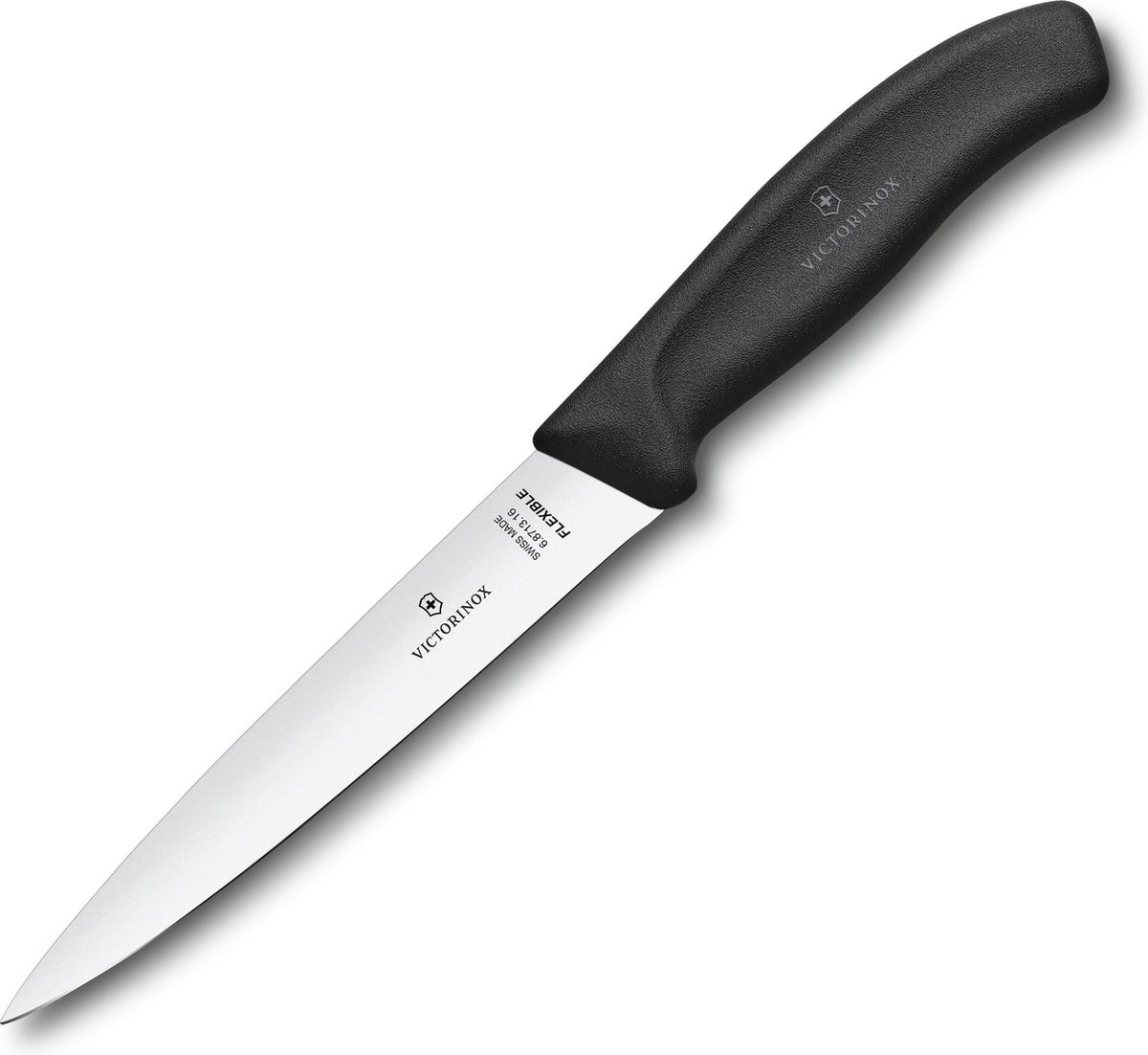 Victorinox Zwitserse Classic Serie Ontbeende Mes - 16 cm, Zwart